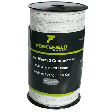 20mm Electric Fence Tape - 4 Conductor (200m)