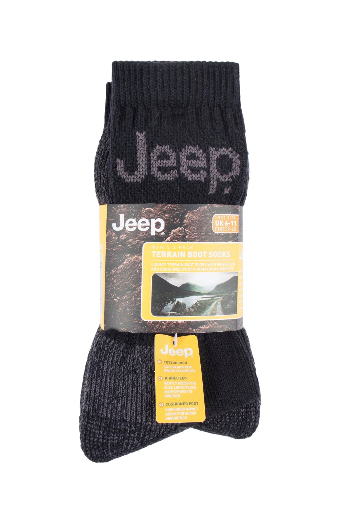 Mens Jeep Socks3 pack