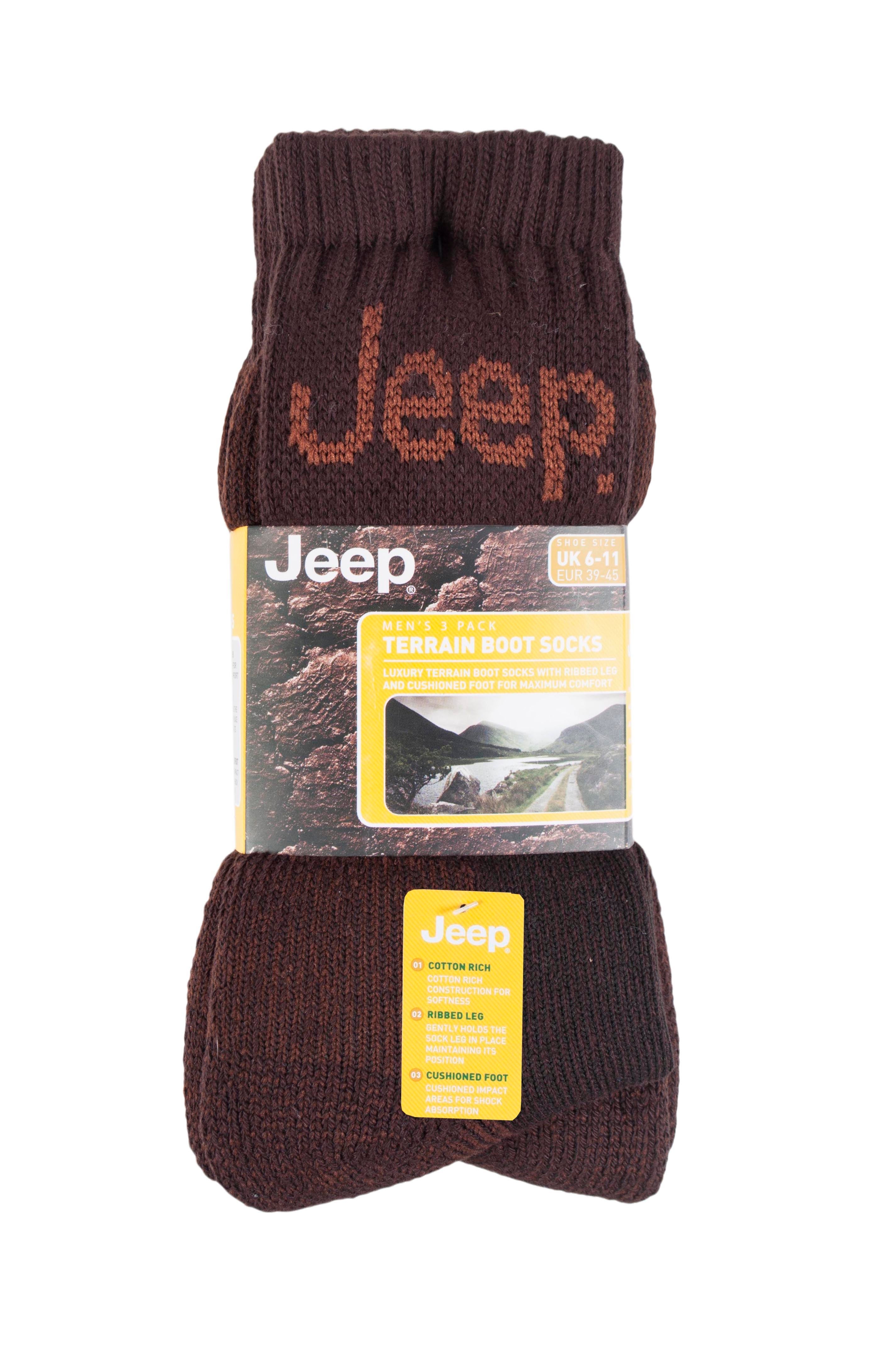 Mens Jeep Socks3 pack