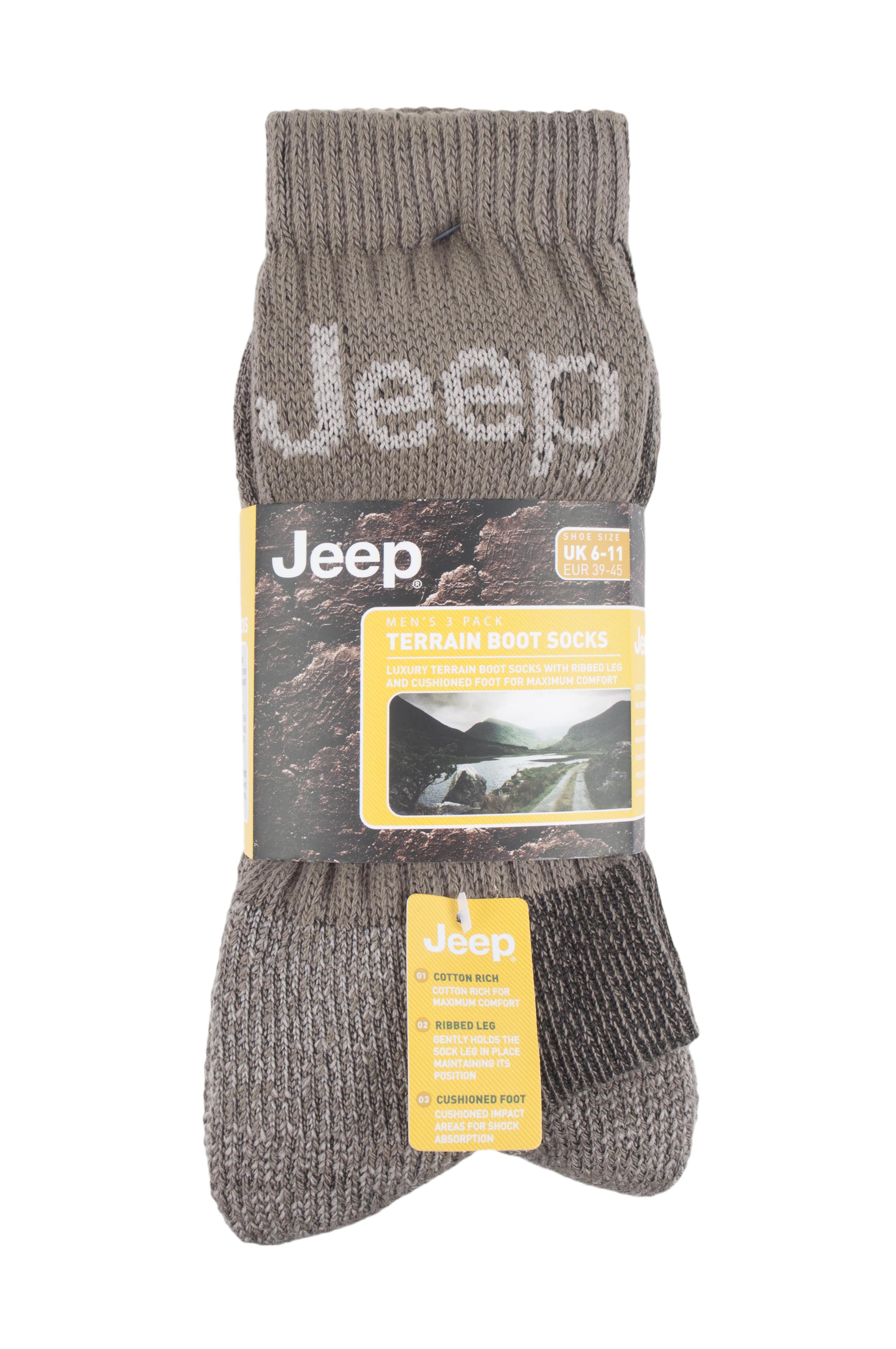 Mens Jeep Socks3 pack