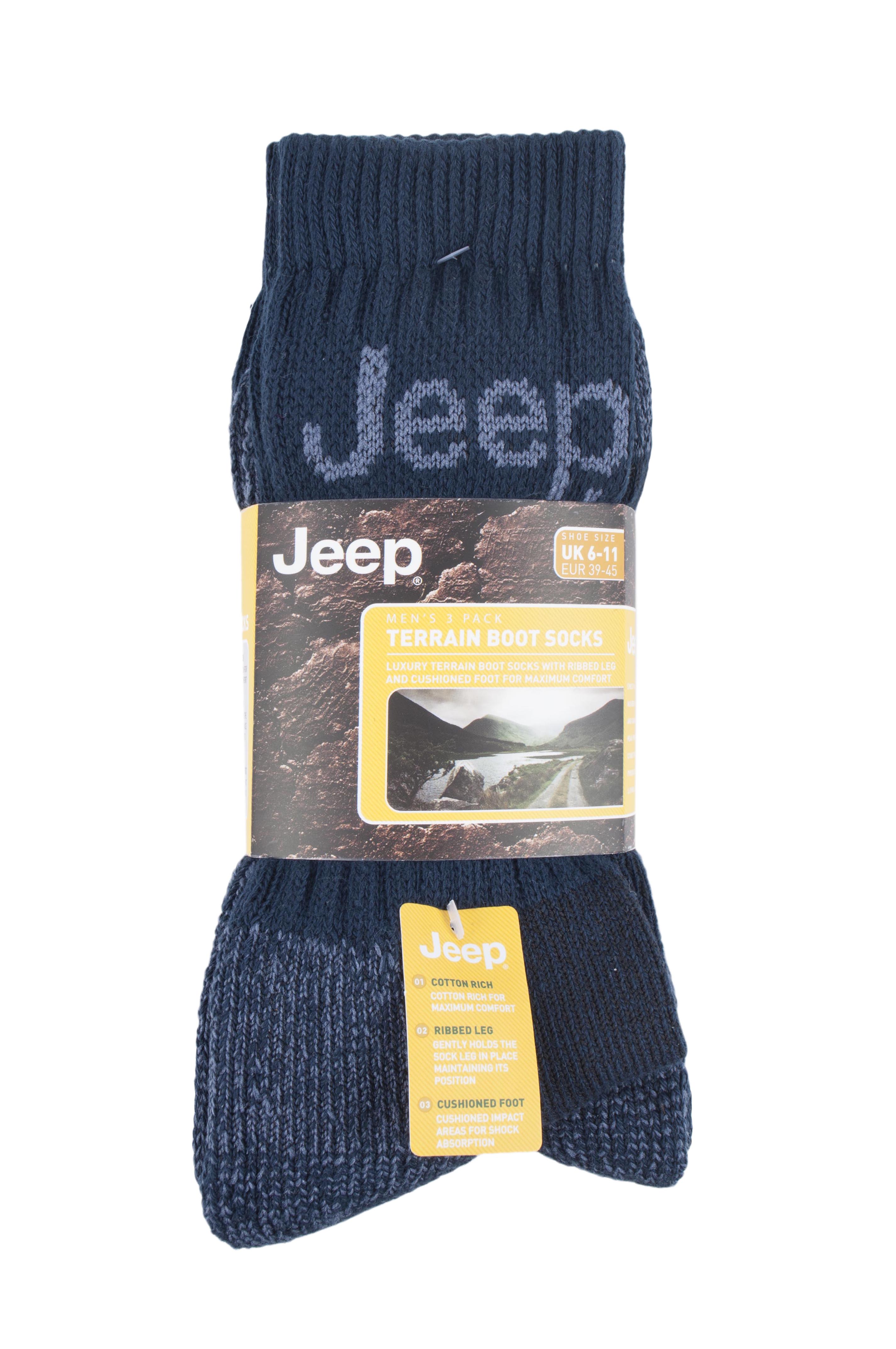 Mens Jeep Socks3 pack