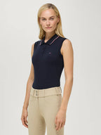 TH Wmn Cordova Sleeveless Polo Desert Sky
