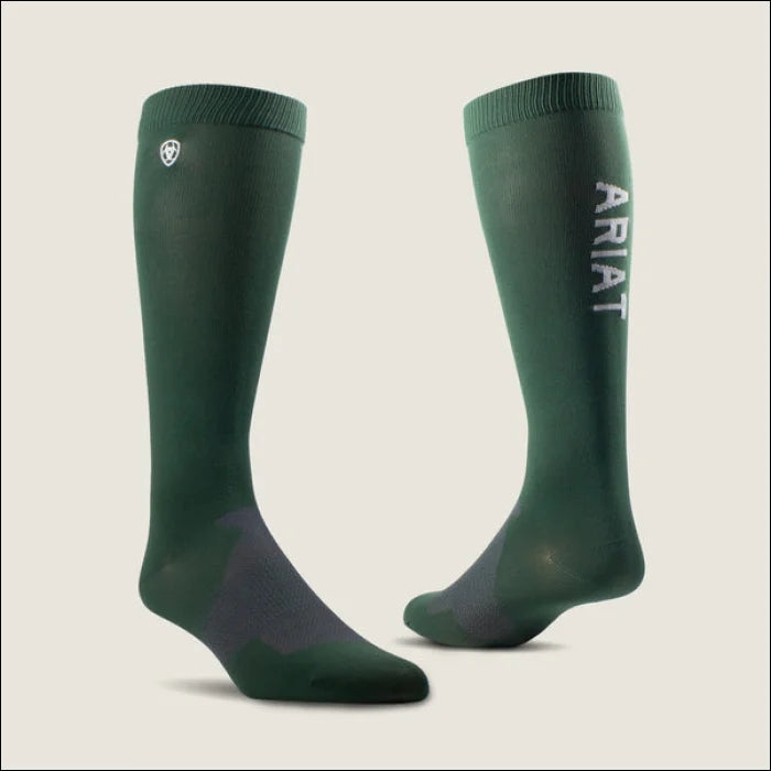 Adults AriatTEK Essential Performance Socks Duck Green