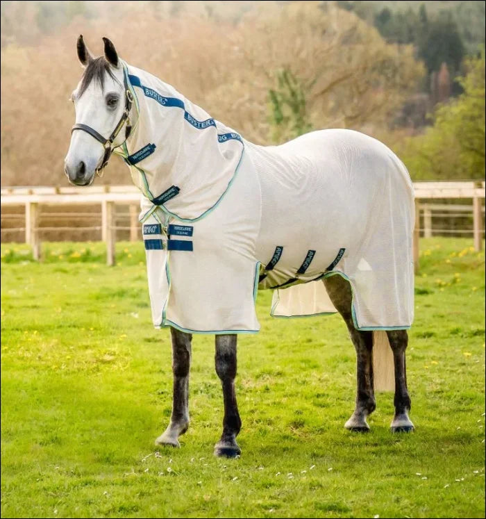 Amigo Bug Buster Fly Sheet Chalk/Navy & Blue Haze