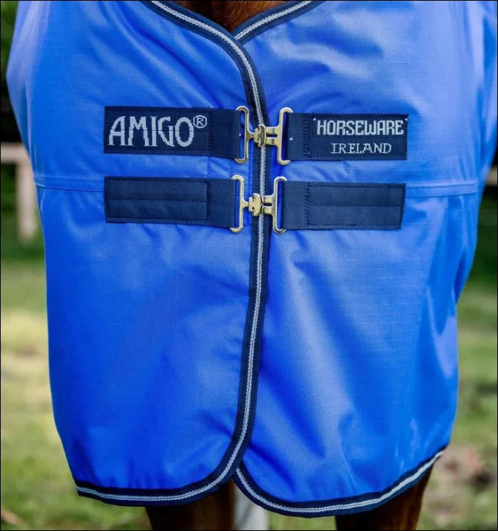 Amigo Hero Ripstop Original 50g Turnout Rug - Blue/Navy/Grey