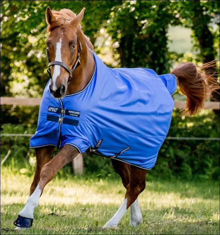 Amigo Hero Ripstop Original 50g Turnout Rug - Blue/Navy/Grey