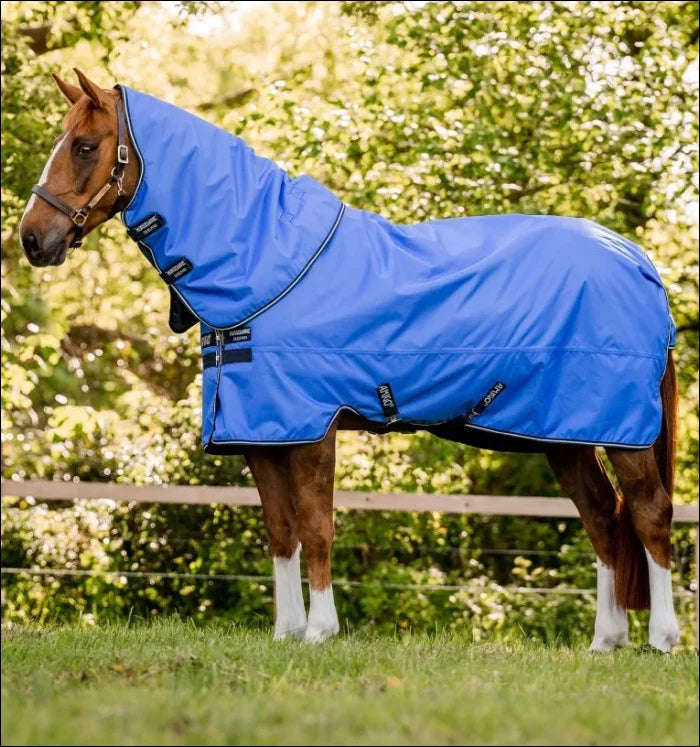 Amigo Hero Ripstop Plus 100g Turnout Rug Blue/Navy/Grey