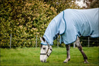 Amigo Ripstop Pony Hoody Azure Blue/Navy & Blue