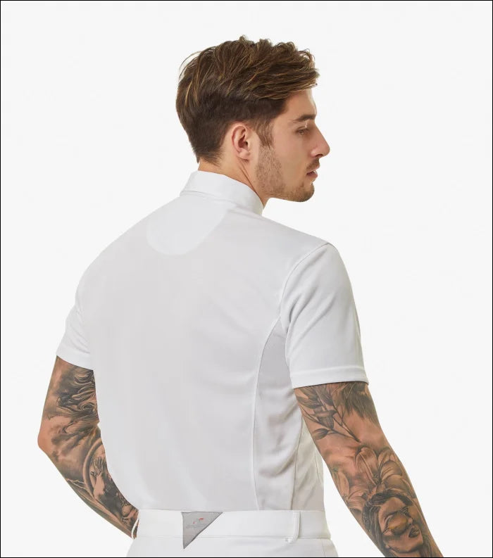 Antonio Mens short Sleeve Show Shirt - White