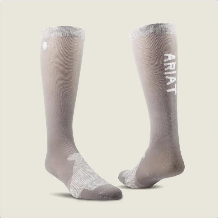 Ariat Adult Ariattek Essential Socks - Zinc