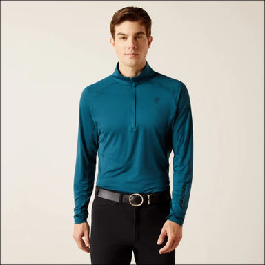 Ariat Men’s Lowell 1/4 Zip LS Baselayer - Reflecting Pond