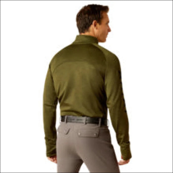 Ariat Mens Tek Team 1/2 Zip Sweatshirt - Winter Moss