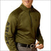 Ariat Mens Tek Team 1/2 Zip Sweatshirt - Winter Moss