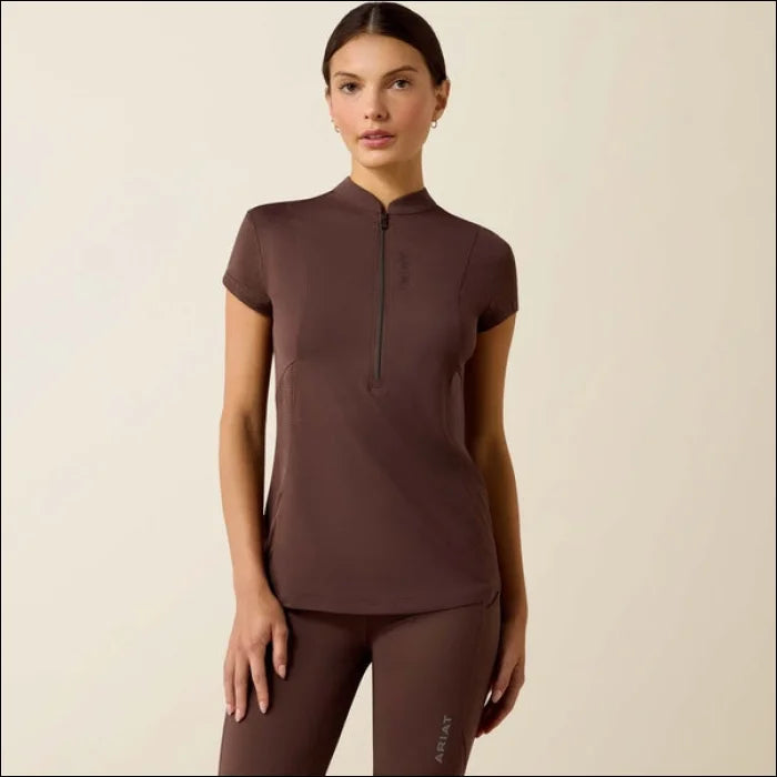 Ariat Women’s Breathe 1/2 Zip Cap Sleeve Baselayer