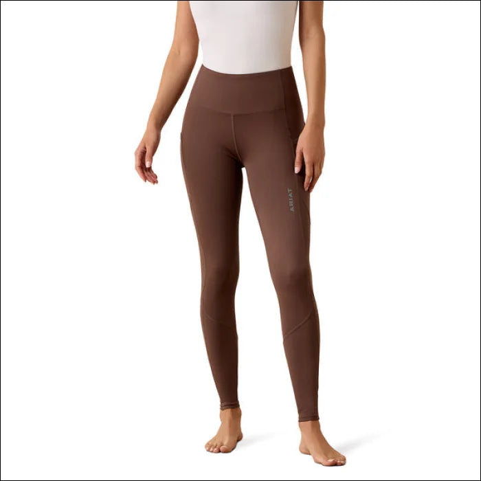 Ariat Women’s Breathe EOS Half Grip Tights Pommel Brown
