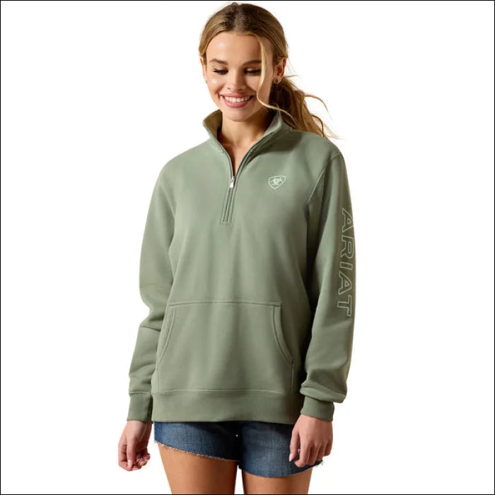 Ariat Women’s Foundation Logo 1/2 Zip Sweatshirt