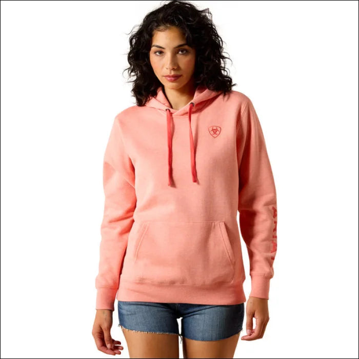 Ariat Women’s Logo 2.0 Hood Peach Amber Heather - Orange