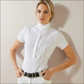 Ariat Womens Luxe Short Sleeve Show Shirt - White