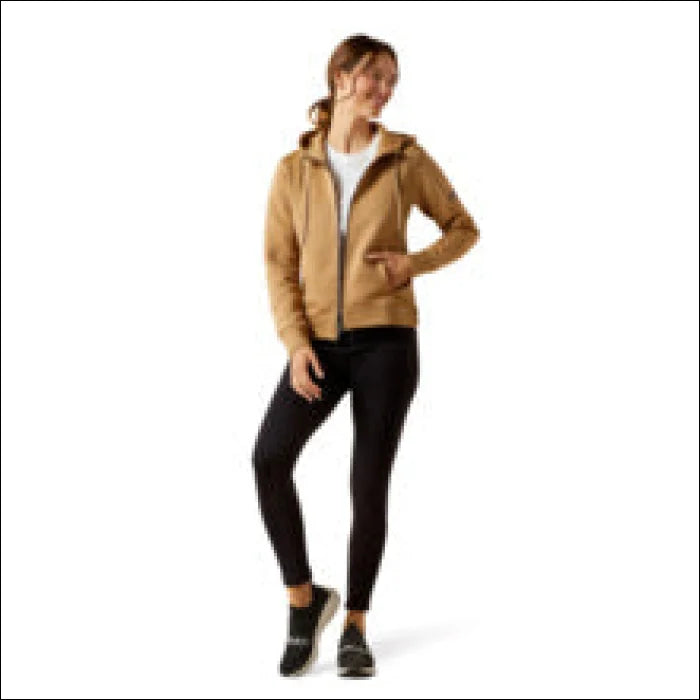 Ariat Womens Radiance Full Zip Sweatshirt - Tiger’s Eye