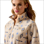 Ariat Women’s Sapphire 1/2 Zip Sweatshirt Oatmeal Heather
