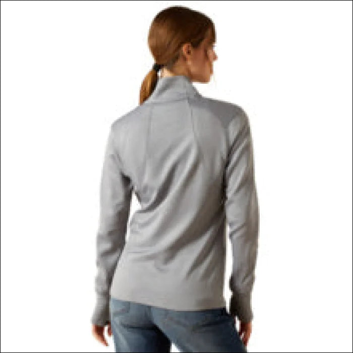 Ariat Womens Team EQ 1/2 Zip Pullover - Alloy Heather