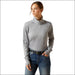 Ariat Womens Team EQ 1/2 Zip Pullover - Alloy Heather