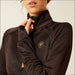 Ariat Womens Tek Team 1/2 Zip Sweatshirt - Mole/Tannin