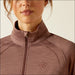 Ariat Womens Tek Team 1/2 Zip Sweatshirt - Twilight Mauve