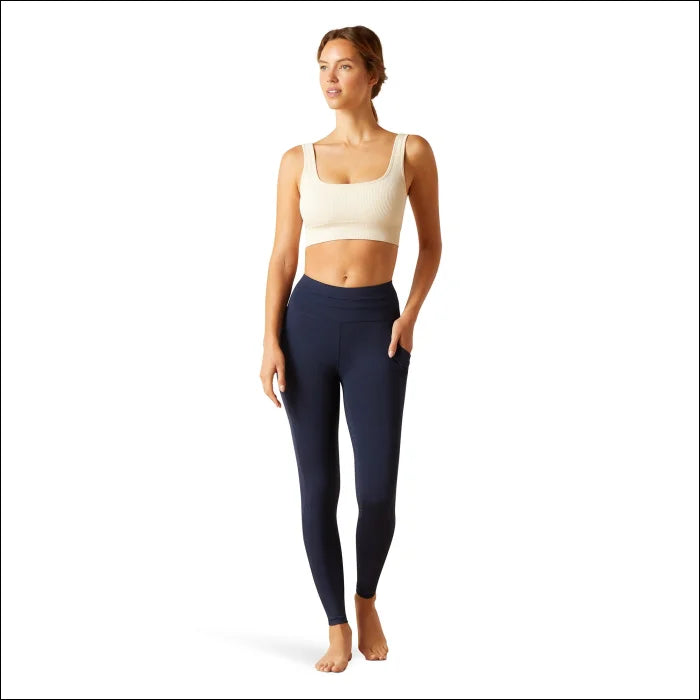 Ariat Womens Eos 2.0 Full Seat Tights - Navy Eclipse