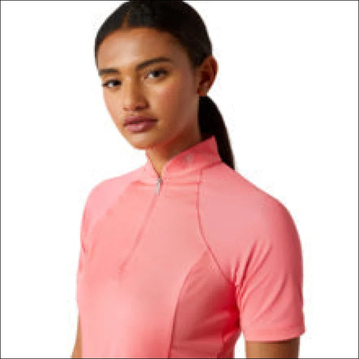 Ariat Womans Soquel 1/4 Zip Short Sleeve Baselayer