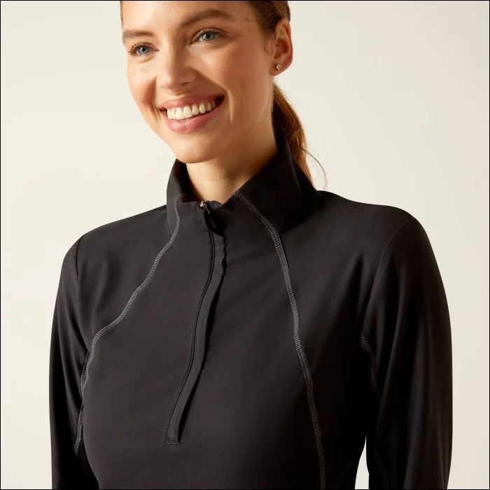 Ariat Women’s Ardent Long Sleeve Baselayer - Black - LARGE