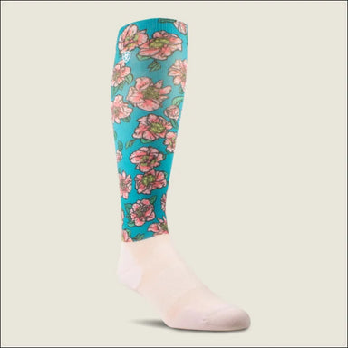 Ariat Women’s Ariattek Slim Printed Socks - Floral Ceramic