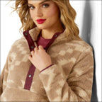 Ariat Womens Berber Snap Front Sweatshirt - Lone Ridge Print