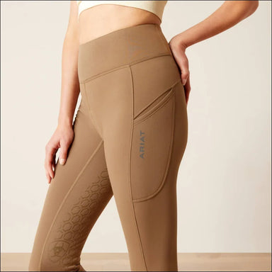 Ariat Womens Boreas Half Grip Riding Tights - Canteen