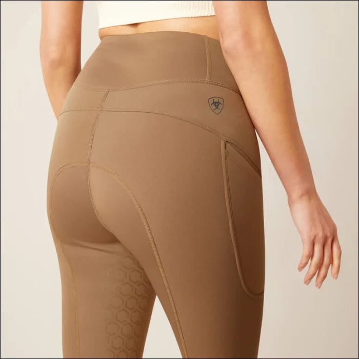 Ariat Womens Boreas Half Grip Riding Tights - Canteen