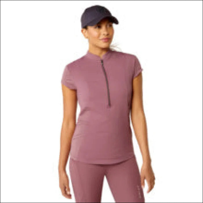 Ariat Women’s Breathe 1/4 Zip Cap Sleeve Baselayer