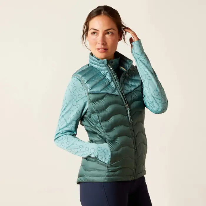 Ariat Womens Ideal Down Gilet - Arctic/Silver Pine