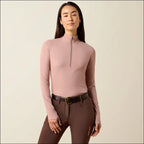Ariat Women’s Solveil 1/2 Zip Long Sleeve Baselayer - Pink