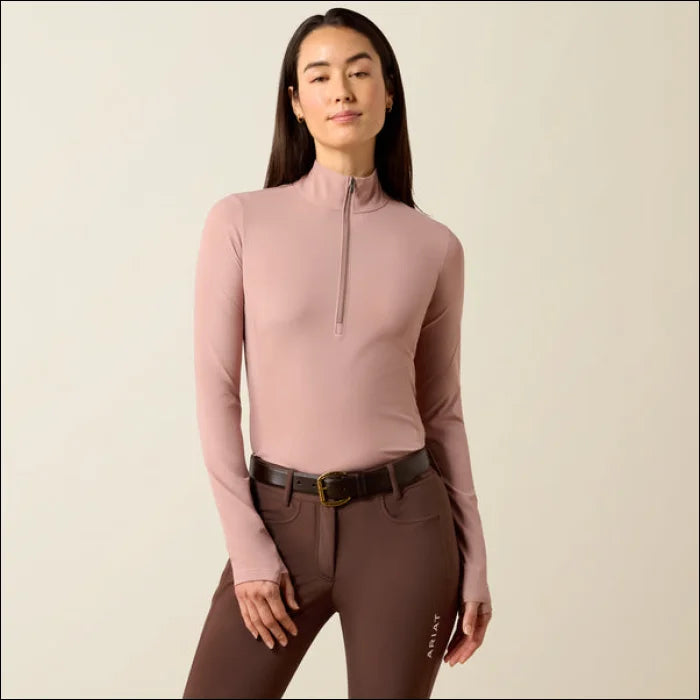 Ariat Women’s Solveil 1/2 Zip Long Sleeve Baselayer - Pink