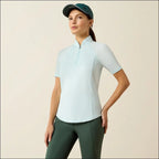 Ariat Women’s Soquel 1/4 Zip Short Sleeve Baselayer - Baby