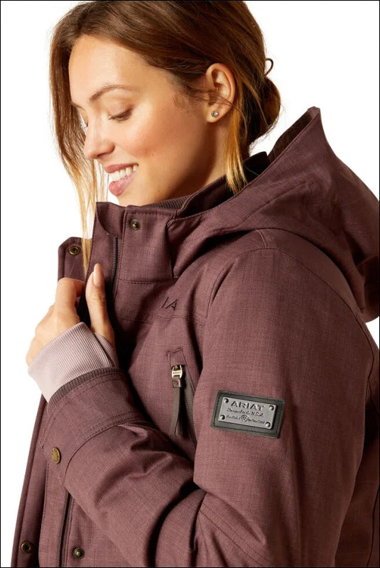 Ariat Womens Sterling Ins H2O Parka Jacket - Raisin