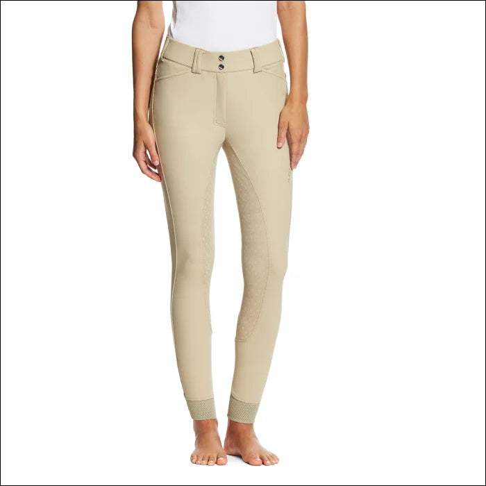 Ariat Womens Tri Factor Full Seat Breeches - 4\22 / Beige