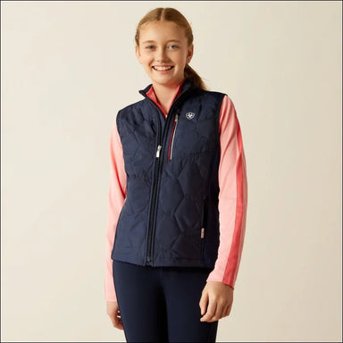 Ariat Youth Fusion Team Insulated Gilet - Navy