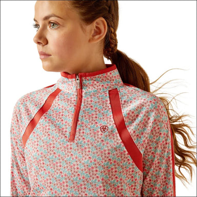 Ariat Youth Sunstopper 3.0 Long Sleeve Baselayer - Petals