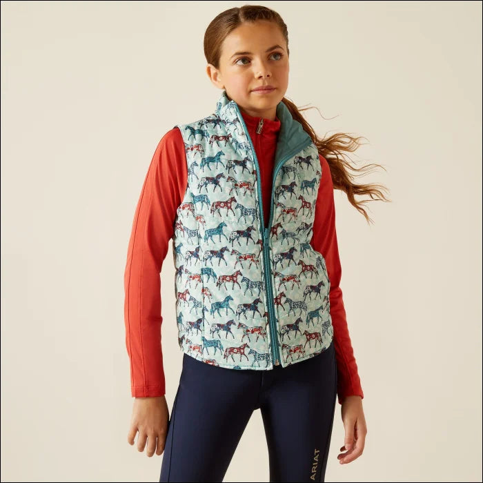 Ariat Youth Bella Insulated Reversible Gilet - Pns/Brittany