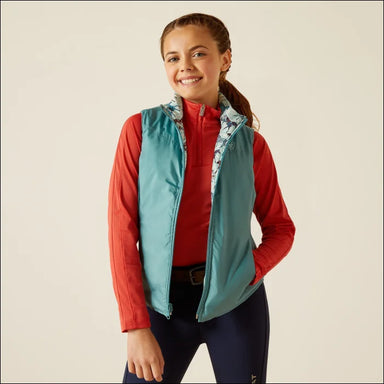 Ariat Youth Bella Insulated Reversible Gilet - Pns/Brittany