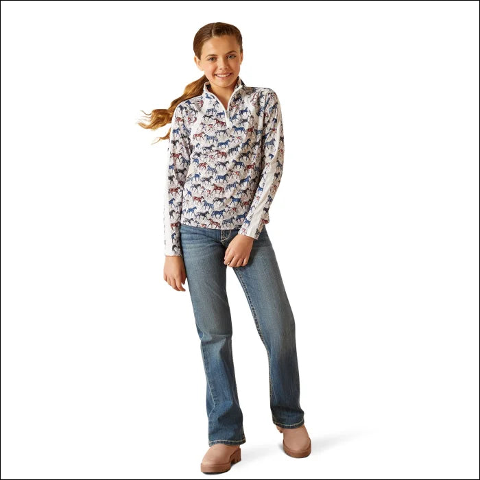 Ariat Youth Sunstopper 3.0 LS Baselayer - Painted Ponies