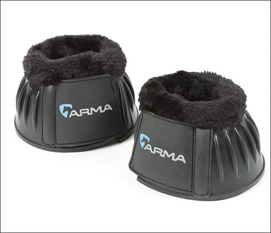 ARMA Fleece Over Reach Boots Black Pony