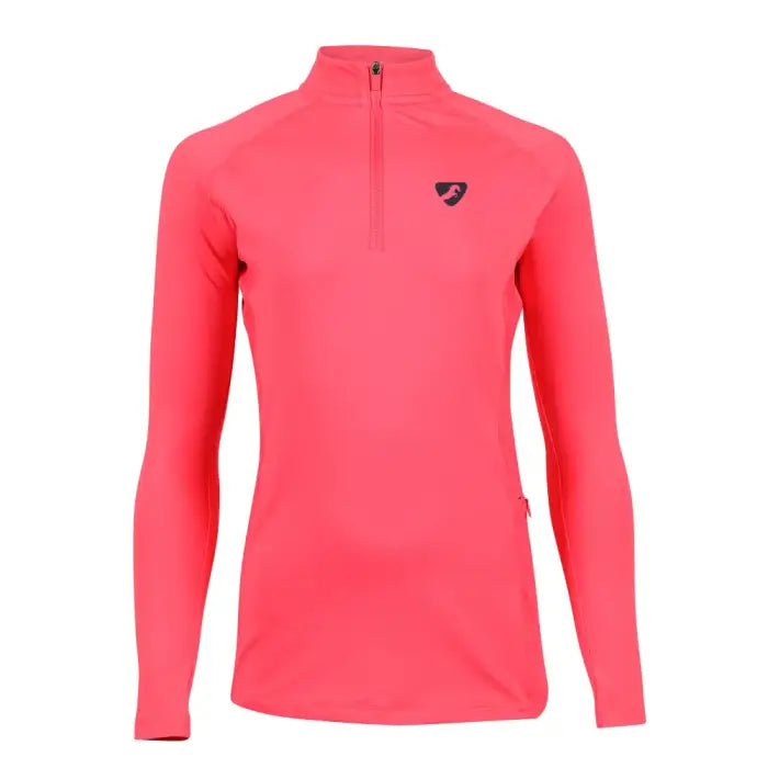 Aubrion Junior Revive Long Sleeve Base Layer - Coral