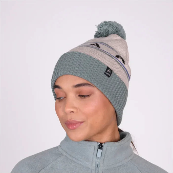 Aubrion React Bobble Hat - Sage/Sand